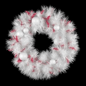 White christmas wreath