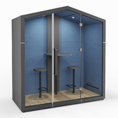 Soundproof office booth Treehouse THS 2S GX (Bejot)