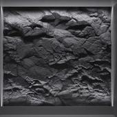 black stone wall