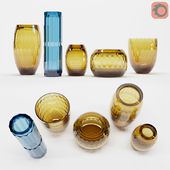 Decorative glass vases