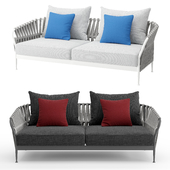 Talenti frame 2 seater sofa gray