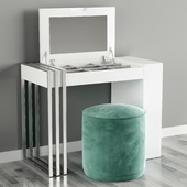 Franco Furniture | Dressing table with ottoman 5