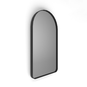 Arched mirror in a thin metal frame Iron