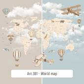 Wallpapers - Art.N2-381 World map