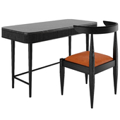 Kam Ce Kam Mausam Desk and Tera Chair in Black Ash