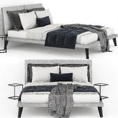 Modern gray bed