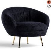 Black Tie Giulia lounge chair