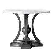 ST. JAMES MARBLE ROUND ENTRY TABLE. RH