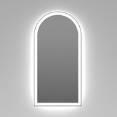 Arched mirror with bright illumination Iron