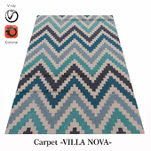 Belgian Wool Carpet "Villa Nova" Teal