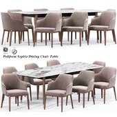 Poliform Sophie Dining Chair Table
