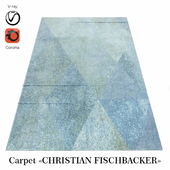 Belgian carpet from plant fibers "Christian Fischbacker" Green
