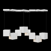 Cube Led Pendant Light White