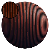 Striped Wood Panel B / PBR / PNG / 4K