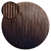 Striped Wood Panel G / PBR / PNG / 4K