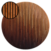 Striped Wood Panel P / PBR / PNG / 4K