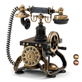 Antique Telephone Classic Rotating Dial Mechanical Ringtone Home Phone