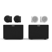 EvoSound Sphere speaker system with wall mounts