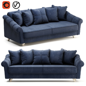 Sofa Shebi Velvet Blue