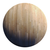 Striped Wood + Light Panels O / PBR 4K / 2 Mats
