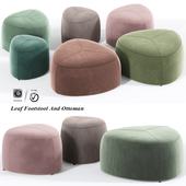 Leaf footstool and pouf