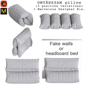 IKEA Omtanksam pillow (5 position variations & MD file)