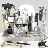 Bathroom accessories - skincare products