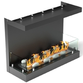 Built-in biofireplace Lux Fire Front 640 S