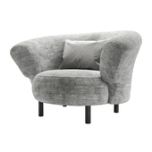 Ana armchair by Christophe Delcourt / Round armchair