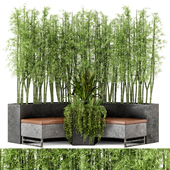 Outdoor Garden set bush and Tree - Garden Set 68