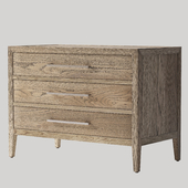 French Contemporary Closed Nightstand