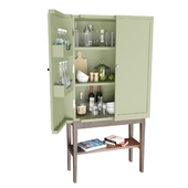 Kitchen cabinet with filling