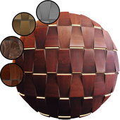 Wooden 3D Panel 05 ABCD | PBR | 4K | Seamless