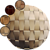 Wooden 3D Panel 05 MNOP | PBR | 4K | Seamless