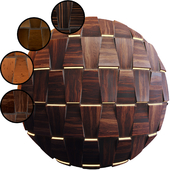 Wooden 3D Panel 05 QRST | PBR | 4K | Seamless