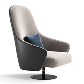 Reflex LUDWIG Swivel armchair with armrests