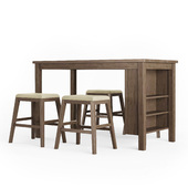 Dining Table and Bar Stools