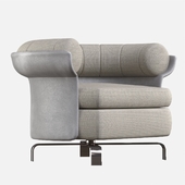 Swivel armchair with armrests