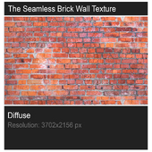 The seamless texture of brick wall