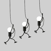 Retro Iron Swing Figure Pendant