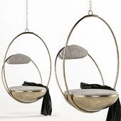 Gold hanging chair