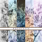 Designer wallpaper Aquarelle pack 2