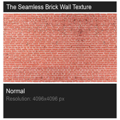 The seamless texture of red brick wall