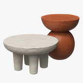 Clay side tables