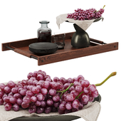 Декоративный набор с виноградом