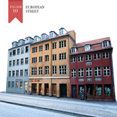 Фасад для бекграунда: 10 Европейская улица