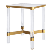 Oscarine Lucite End Table Anthropologie