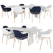 Marelli Hebo Table and Chia Chair