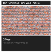 The seamless texture of brick wall