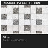 The seamless ceramic tile texture